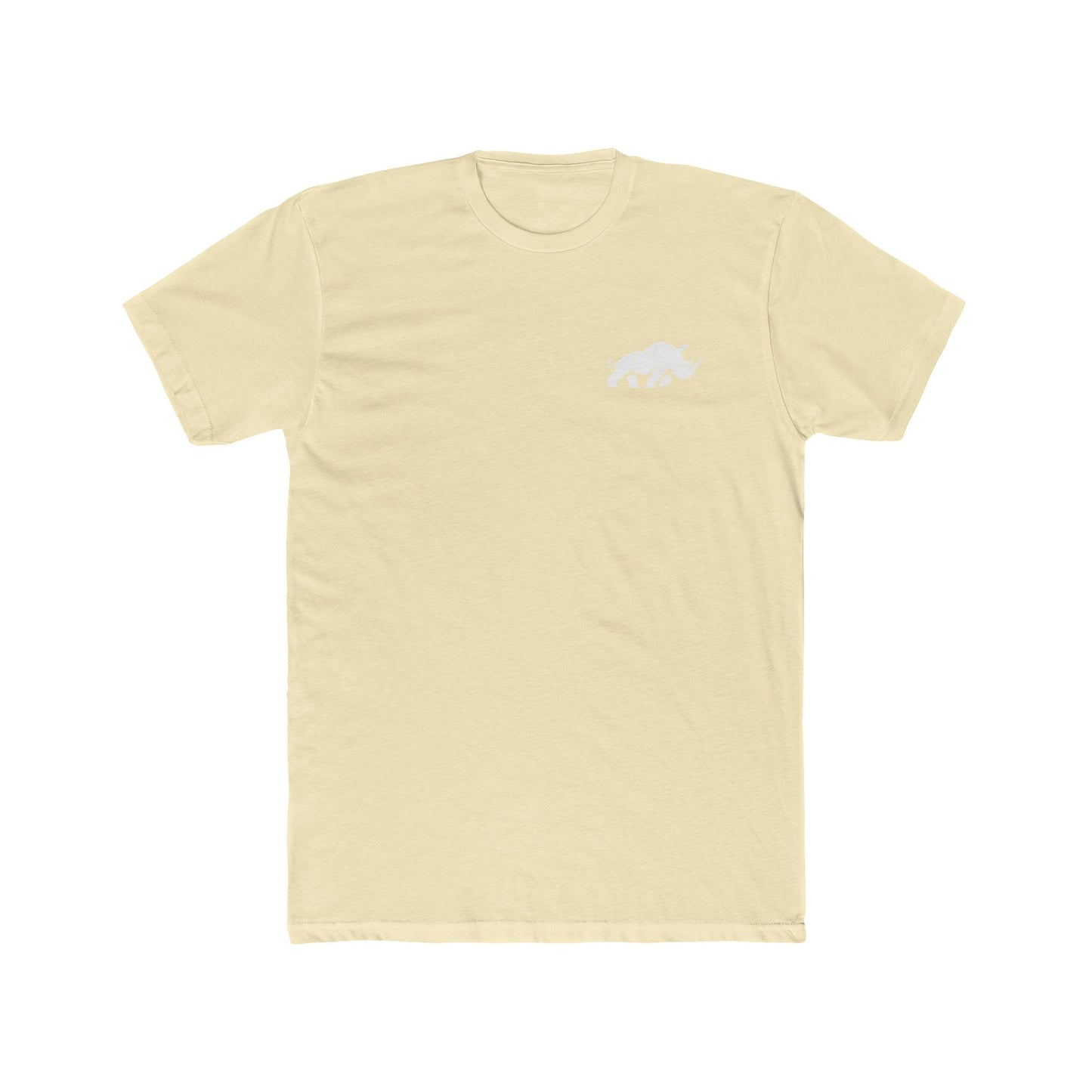 Rhino Love Unisex Cotton Crew Tee, Animal Lover Gift, Nature Tee, Wildlife Conservation Shirt, Casual Everyday Apparel, Earth Day Gift