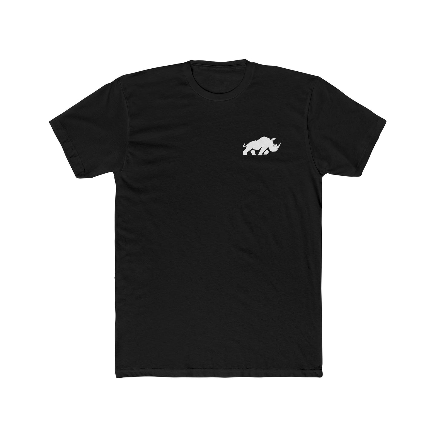 Rhino Love Unisex Cotton Crew Tee, Animal Lover Gift, Nature Tee, Wildlife Conservation Shirt, Casual Everyday Apparel, Earth Day Gift