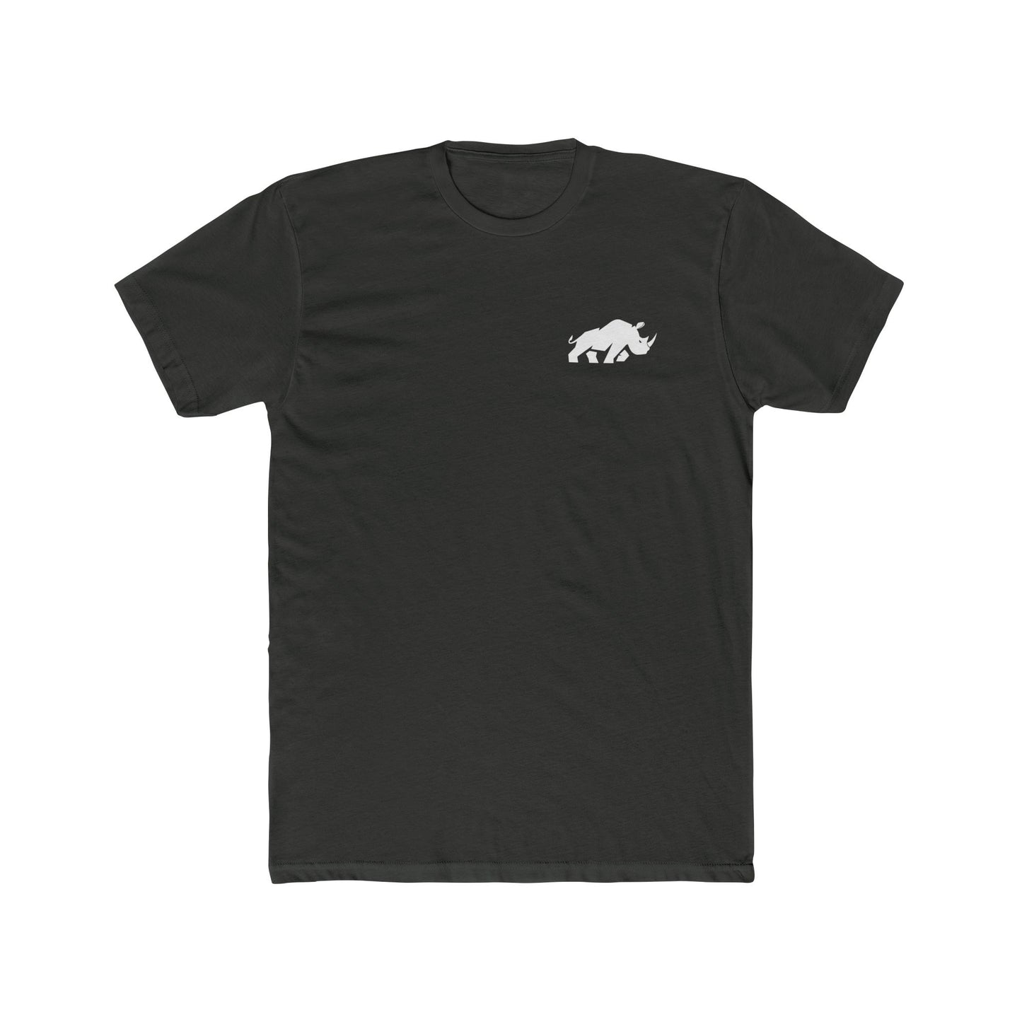 Rhino Love Unisex Cotton Crew Tee, Animal Lover Gift, Nature Tee, Wildlife Conservation Shirt, Casual Everyday Apparel, Earth Day Gift