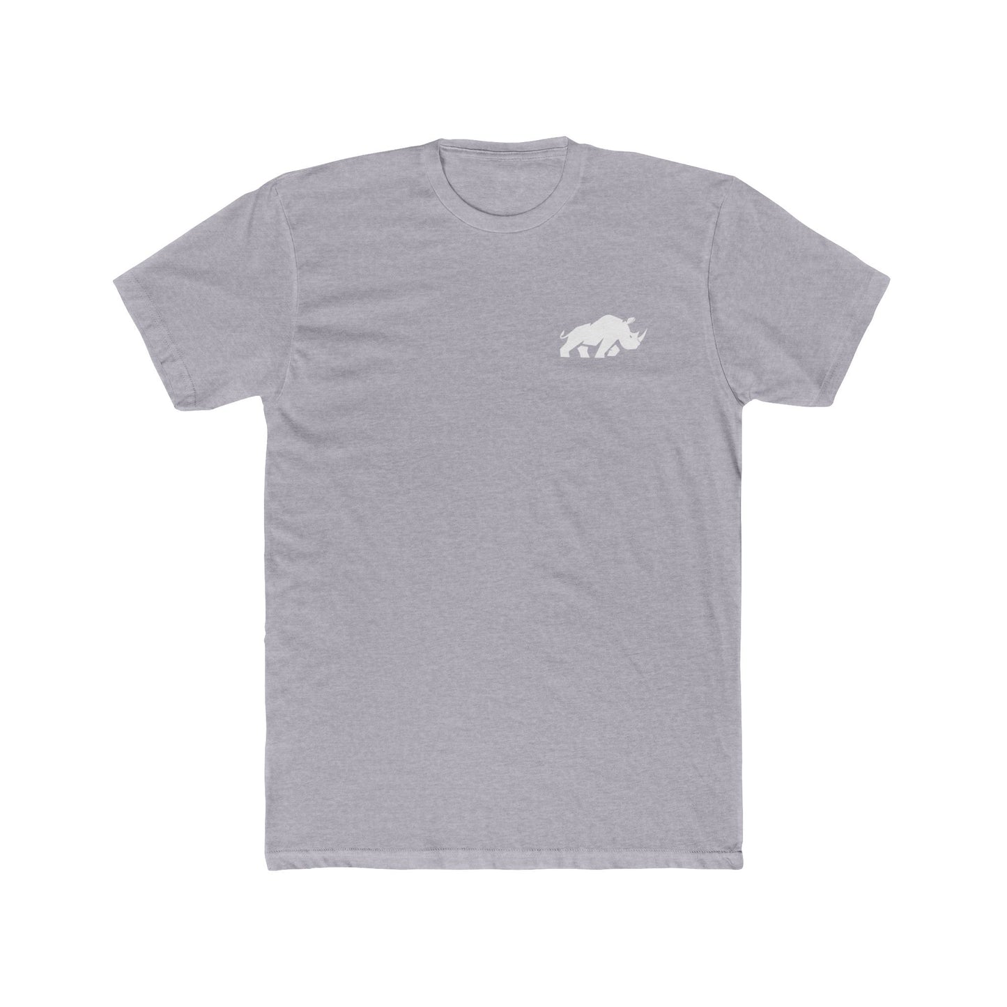 Rhino Love Unisex Cotton Crew Tee, Animal Lover Gift, Nature Tee, Wildlife Conservation Shirt, Casual Everyday Apparel, Earth Day Gift